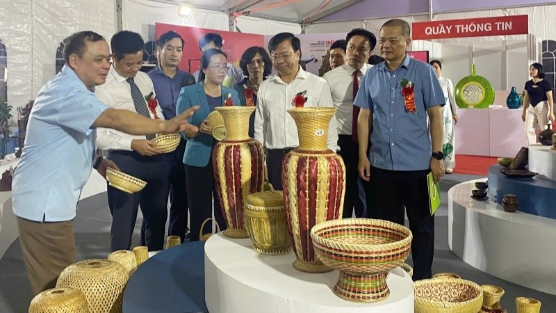 Triển lãm sản phẩm OCOP, làng nghề phục vụ du lịch tại xã Thạch Thất - Hà Nội