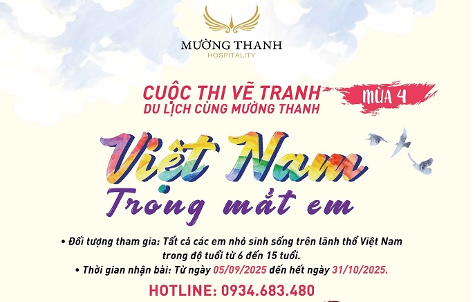 Sắc màu tuổi thơ bay bổng với “Việt Nam trong mắt em”