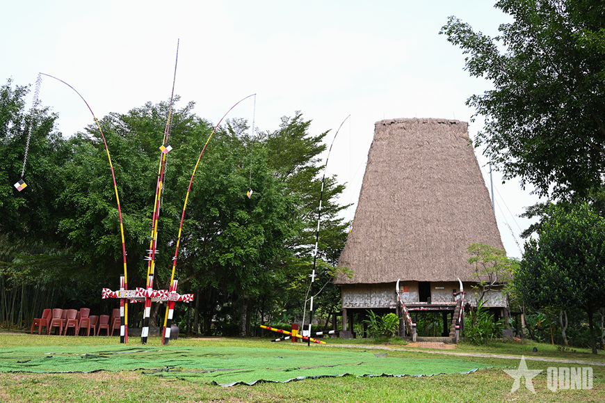 Không gian sinh hoạt của dân tộc Ba Na tại Làng Văn hóa - Du lịch các dân tộc Việt Nam