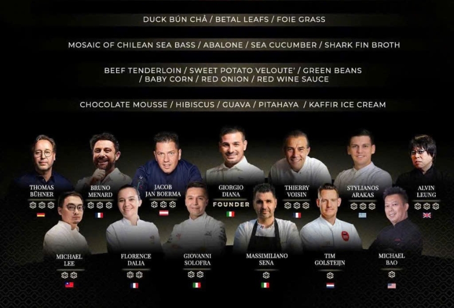 13 đầu bếp Michelin sẽ hội tụ tại Tuần lễ “100 Flavors - Michelin-Starred Chefs”