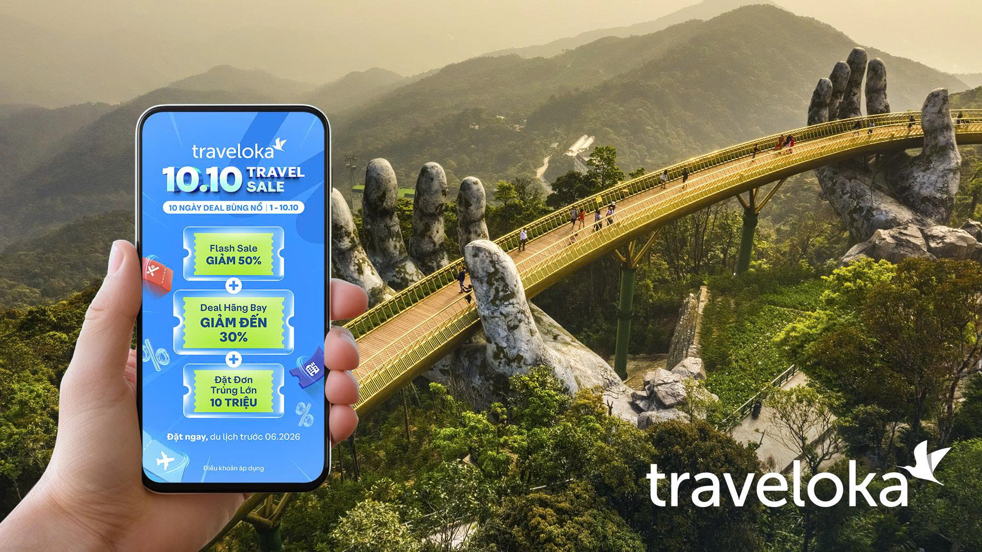 Traveloka 10.10 Travel Sale: Thêm cơ hội nghỉ dưỡng và khám phá cho du khách Việt