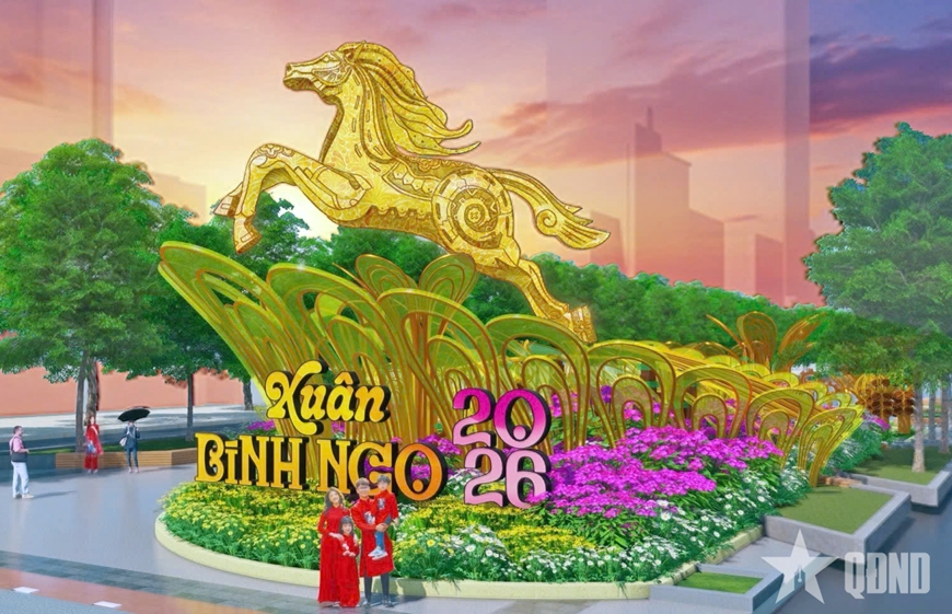 TP Hồ Chí Minh: Đường hoa Nguyễn Huệ độc đáo với hai phiên bản ngày và đêm