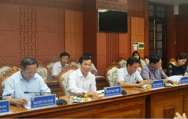 Bộ trưởng Nguyễn Ngọc Thiện làm việc với lãnh đạo tỉnh Quảng Nam