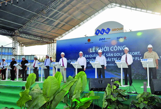 Bịnh Định: Khởi công Dự án Quần thể sân golf, resort FLC Nhơn Lý