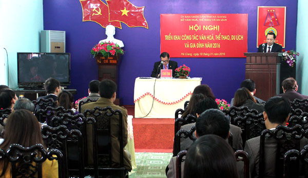 Sở Văn hoá, thể thao và du lịch Hà Giang triển khai nhiệm vụ năm 2016