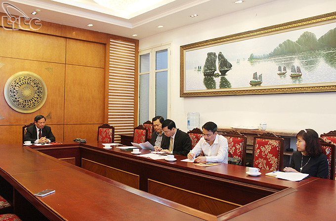 Tổng cục trưởng Nguyễn Văn Tuấn làm việc với lãnh đạo Sở Du lịch Nghệ An