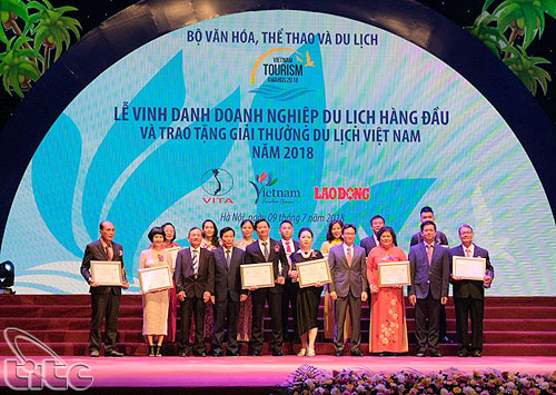 Giải thưởng Du lịch Việt Nam 2018 vinh danh các doanh nghiệp du lịch hàng đầu