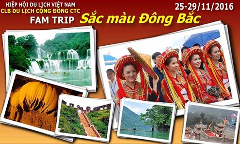 Câu lạc bộ Du lịch Cộng đồng tổ chức famtrip Sắc màu Đông Bắc 2016