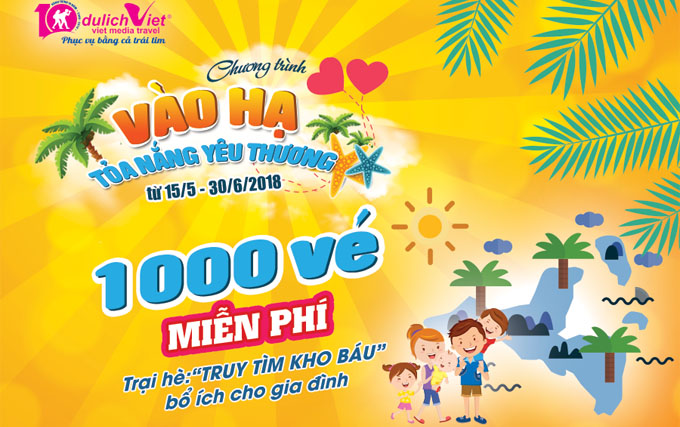 1.000 vé trại hè miễn phí dành cho trẻ em