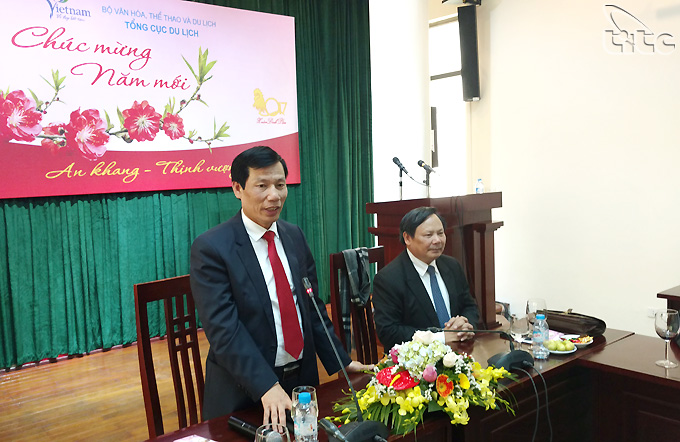 Bộ trưởng Nguyễn Ngọc Thiện gặp mặt đầu xuân cán bộ, công chức Tổng cục Du lịch