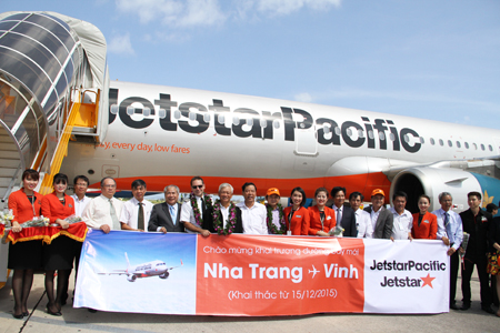 Jetstar Pacific chính thức mở đường bay Cam Ranh – Vinh