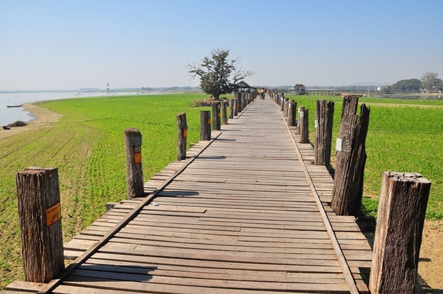 Chiêm ngưỡng cây cầu gỗ dài nhất Myanmar