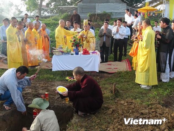 Chùa Hoằng Phúc (Quảng Bình) đã tổ chức Lễ khởi công phục dựng