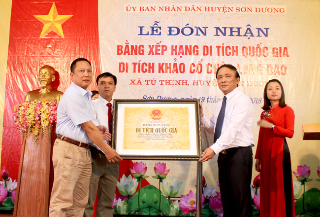 Chùa Lang Đạo (Tuyên Quang) được xếp hạng di tích Quốc gia