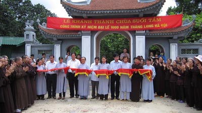 Quảng Ninh: Khánh thành trùng tu chùa Suối Tắm