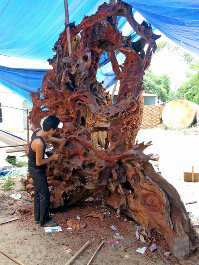 Tác phẩm nghệ thuật bằng gỗ độc đáo sẽ được trưng bày tại Festival Tây Sơn – Bình Định 2008