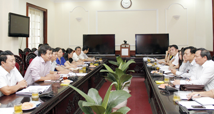 Đoàn công tác của Tổng cục Du lịch về làm việc tại Ninh Bình