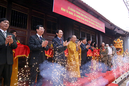 Khánh thành công trình tu bổ, tôn tạo đình Tả Quan, Hải Phòng