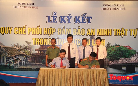 Ngành du lịch và Công an Thừa Thiên Huế ký kết quy chế phối hợp đảm bảo ANTT