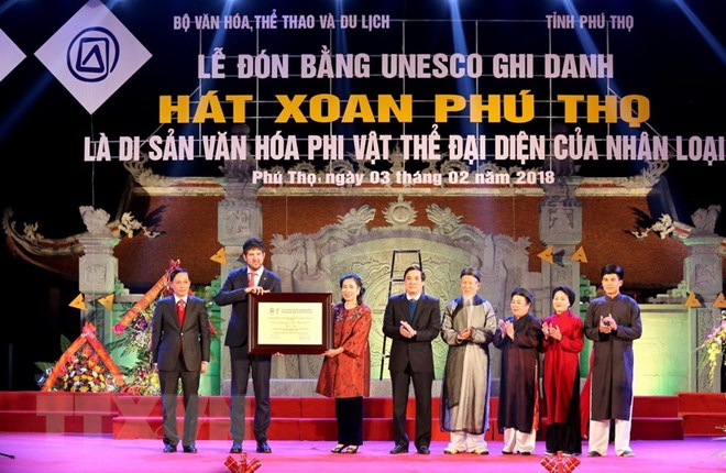 Phú Thọ: Đón bằng công nhận hát Xoan là di sản văn hóa đại diện của nhân loại