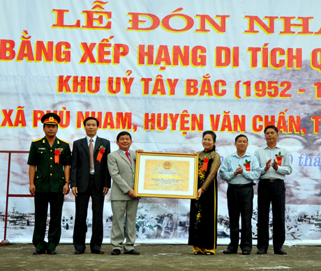 Công nhận khu ủy Tây Bắc là di tích lịch sử quốc gia