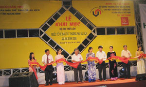 Khai mạc Hội chợ triển lãm Quốc tế về đầu tư Thương mại - Du lịch Quảng Bình năm 2008