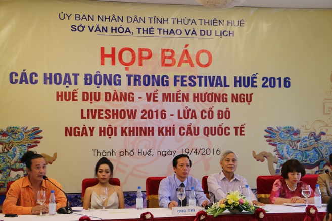 Họp báo công bố các chương trình tại Festival Huế 2016