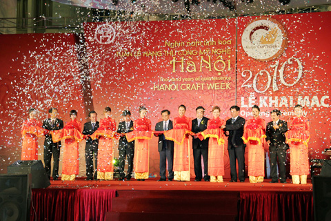 Khai mạc Tuần lễ hàng thủ công mỹ nghệ Hà Nội 2010