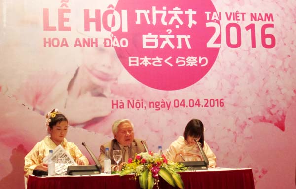 Lễ hội hoa anh đào Nhật Bản năm 2016 sẽ diễn ra tại Hoàng thành Thăng Long