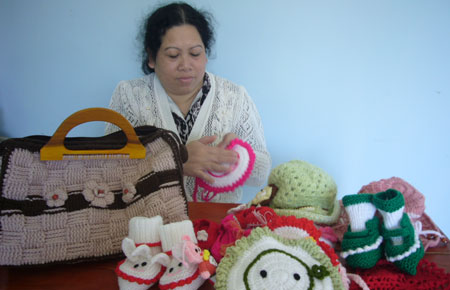 Sản phẩm len mi-ni thu hút khách du lịch ở Đà Lạt