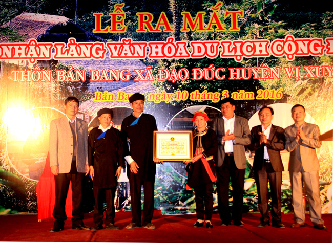 Hà Giang: Lễ ra mắt Làng Văn hóa du lịch cộng đồng thôn Bản Bang