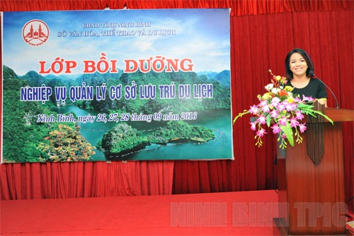 Ninh Bình: Khai giảng Lớp bồi dưỡng Nghiệp vụ quản lý Cơ sở lưu trú du lịch 