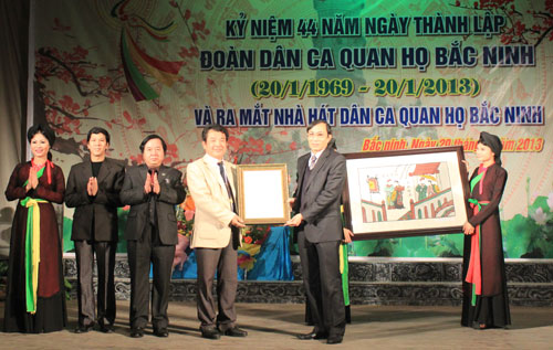 Thành lập Nhà hát dân ca Quan họ tỉnh Bắc Ninh