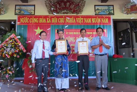 Lễ đón nhận bằng công nhận danh hiệu làng và nghề truyền thống Rèn Hiền Lương, Thừa Thiên Huế