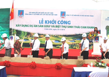Khởi công xây dựng Dự án Sân golf và Biệt thự sinh thái Cam Ranh (Khánh Hòa)