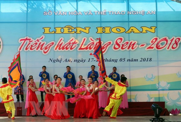 600 nghệ sỹ tham gia biểu diễn khai mạc Lễ hội Làng Sen 2018 