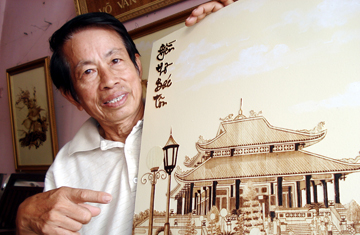 An Giang: Nghệ nhân ghép tranh lá thốt nốt và những Kỷ lục Việt Nam 