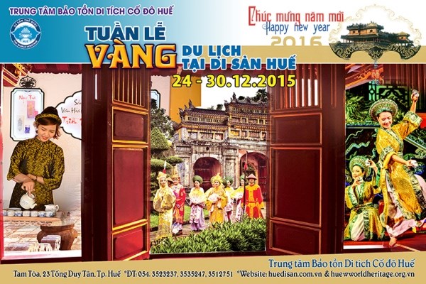 Tuần lễ vàng du lịch tại di sản Huế lần 4 năm 2015