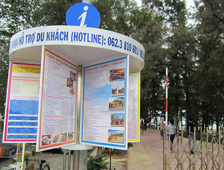Bình Thuận: Đưa vào sử dụng trụ xoay thông tin phục vụ du khách
