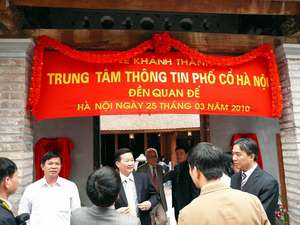 Khánh thành trung tâm thông tin phố cổ Hà Nội