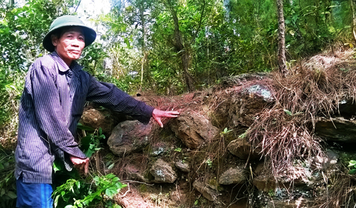 Hà Tĩnh: Phát hiện tường thành cổ thời Lê Lợi