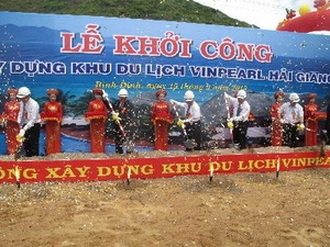 Bình Định: Khởi công xây dự án khu du lịch Vinpearl-Hải Giang