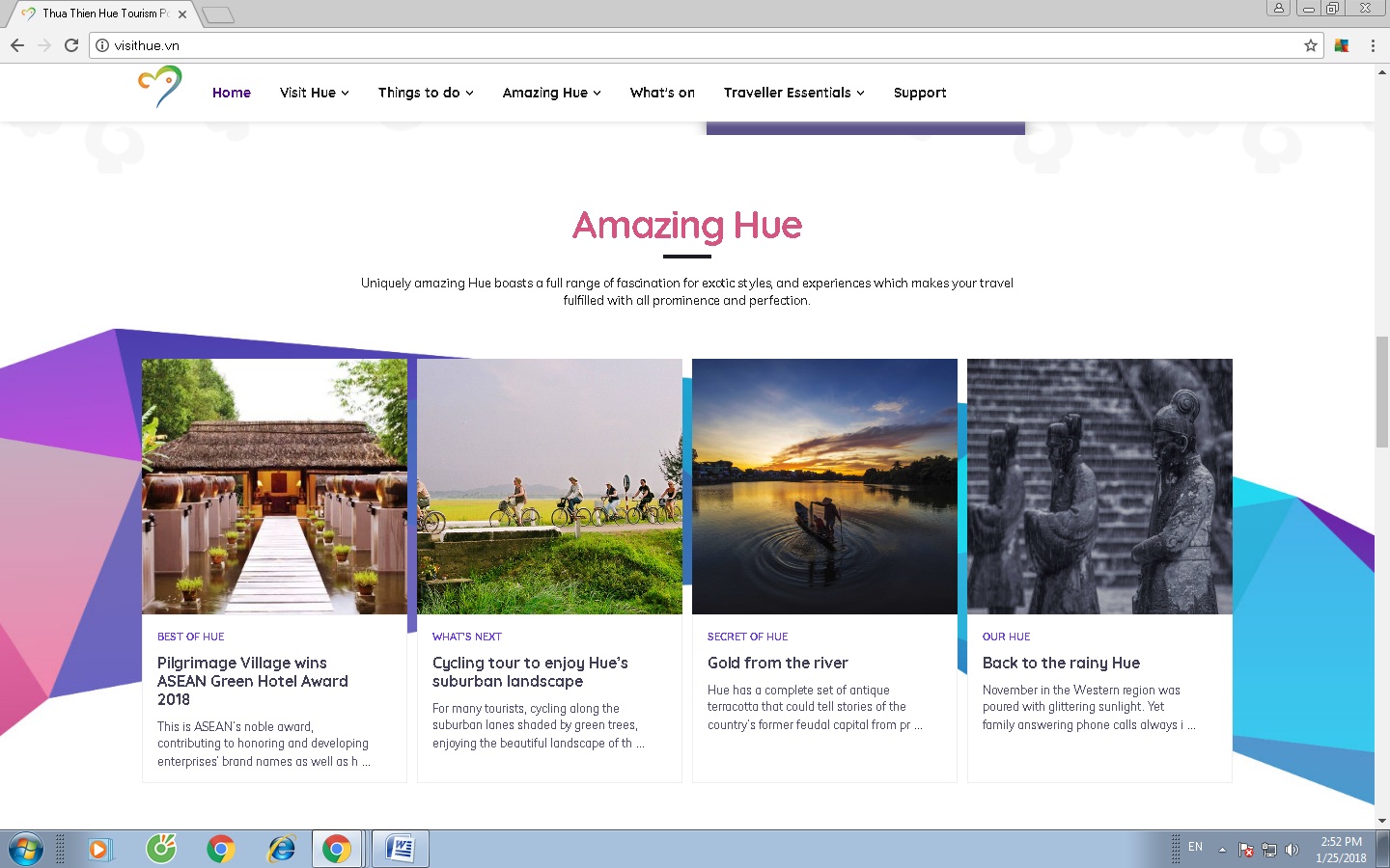 Sở Du lịch Thừa Thiên Huế ra mắt trang thông tin điện tử của ngành du lịch 